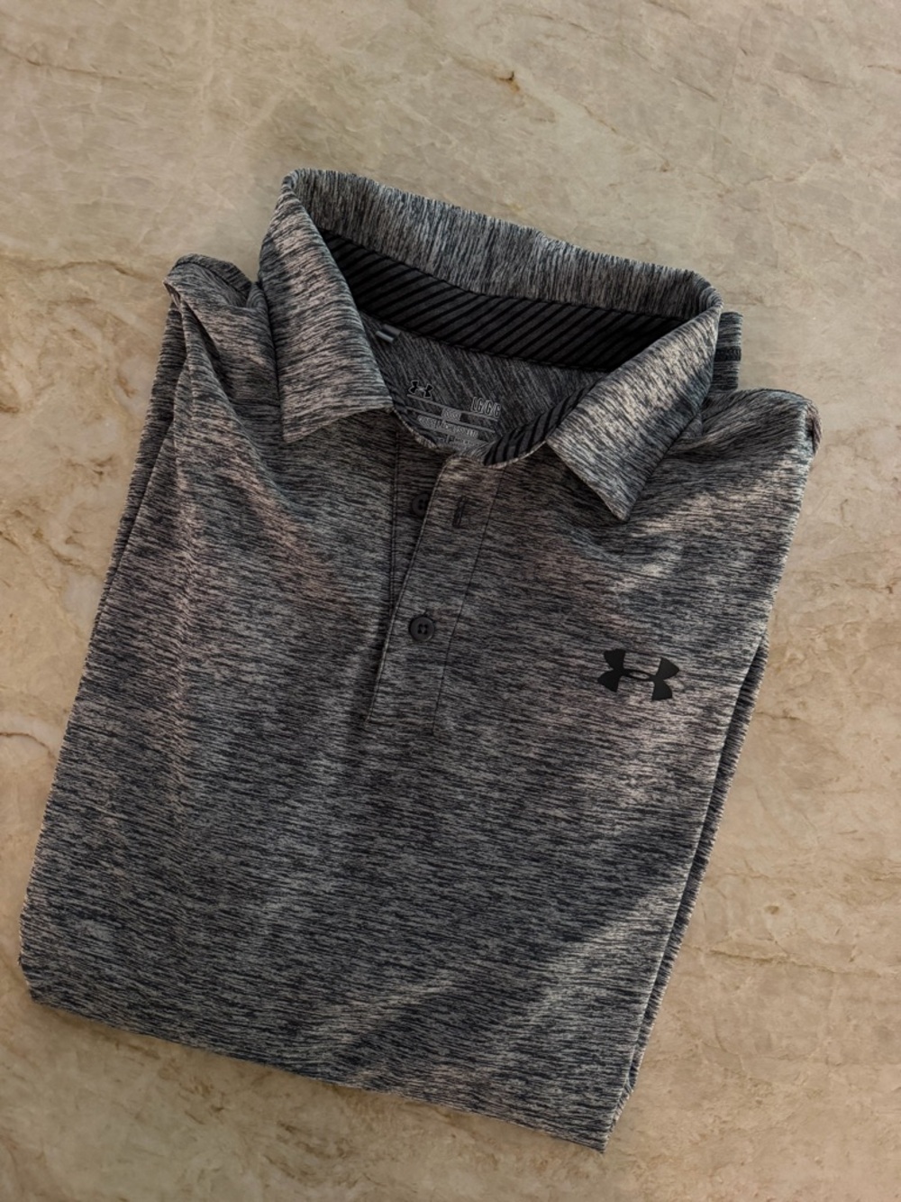 Under Armour Men’s Gray Heather Tech Polo